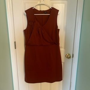 Structured Orange Dress